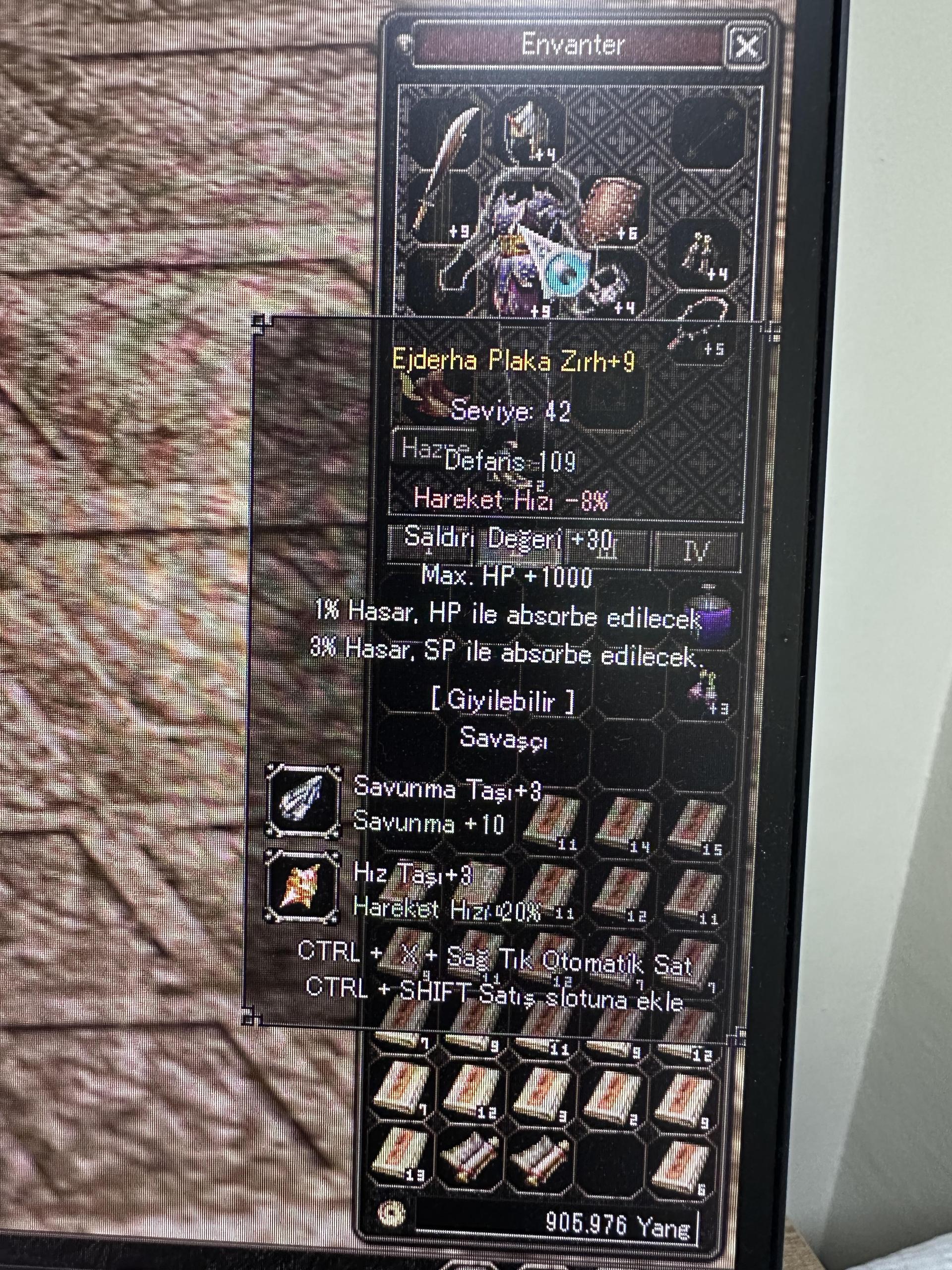 +9 Ejderha plaka 1khp 30 str Uyguns