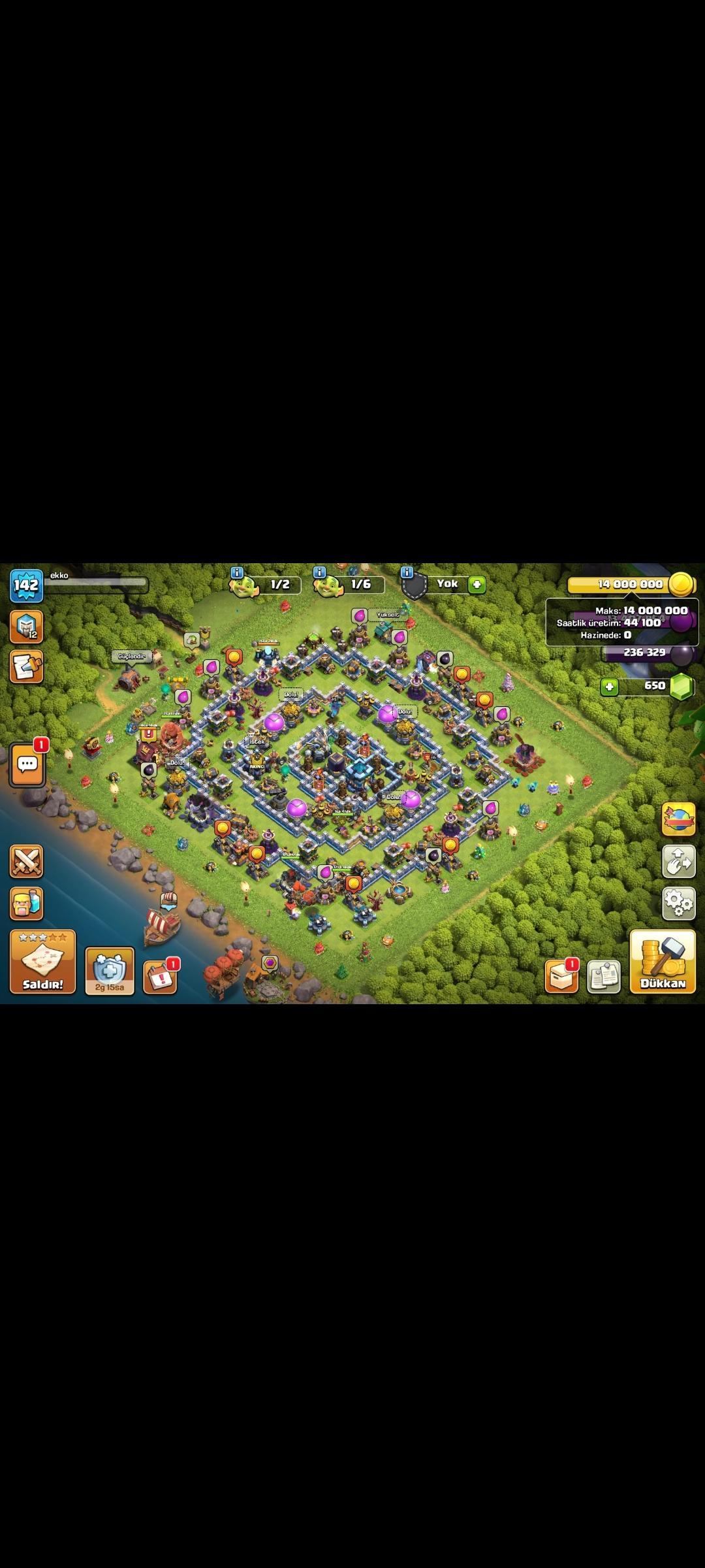 Clash Of clans satılık hesap bb13