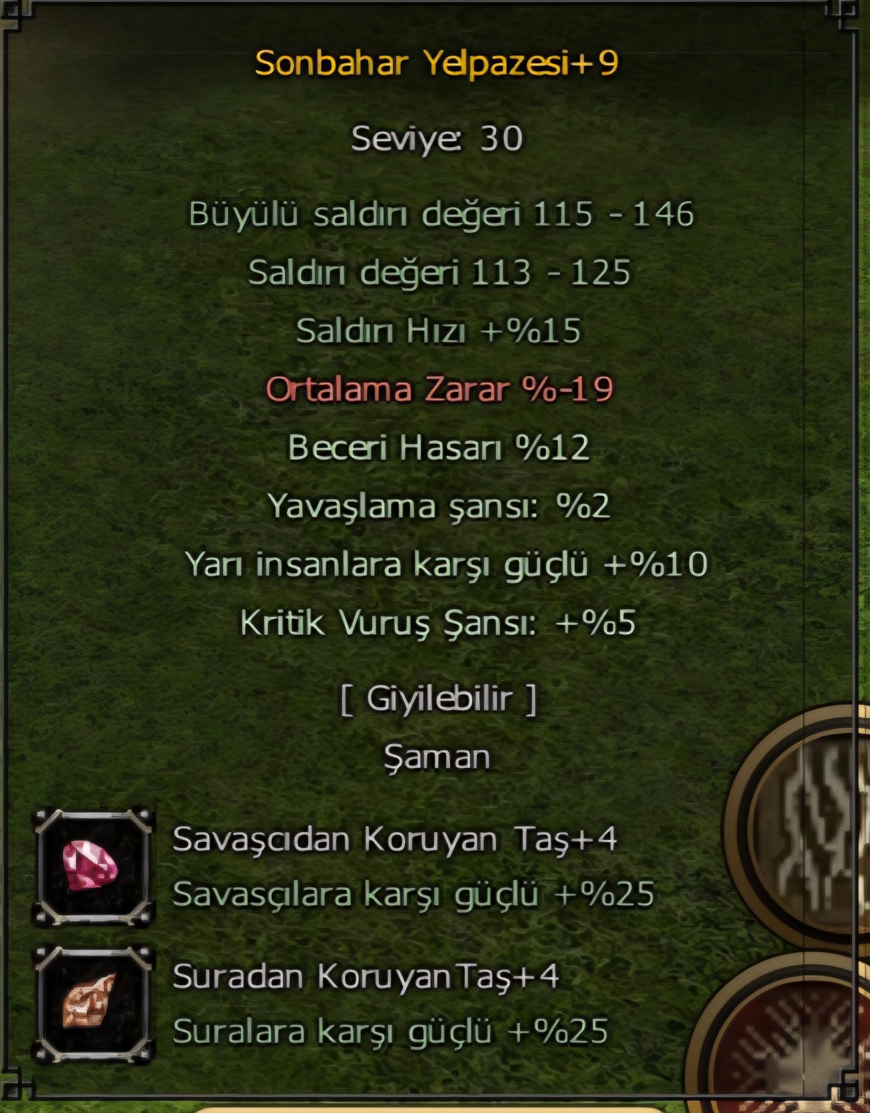 2G VSLİK ŞAMAN(YELPAZE OYUNDA TEK)