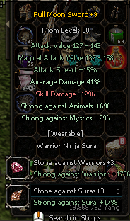 Moon Blade Monster PVP 41+ med