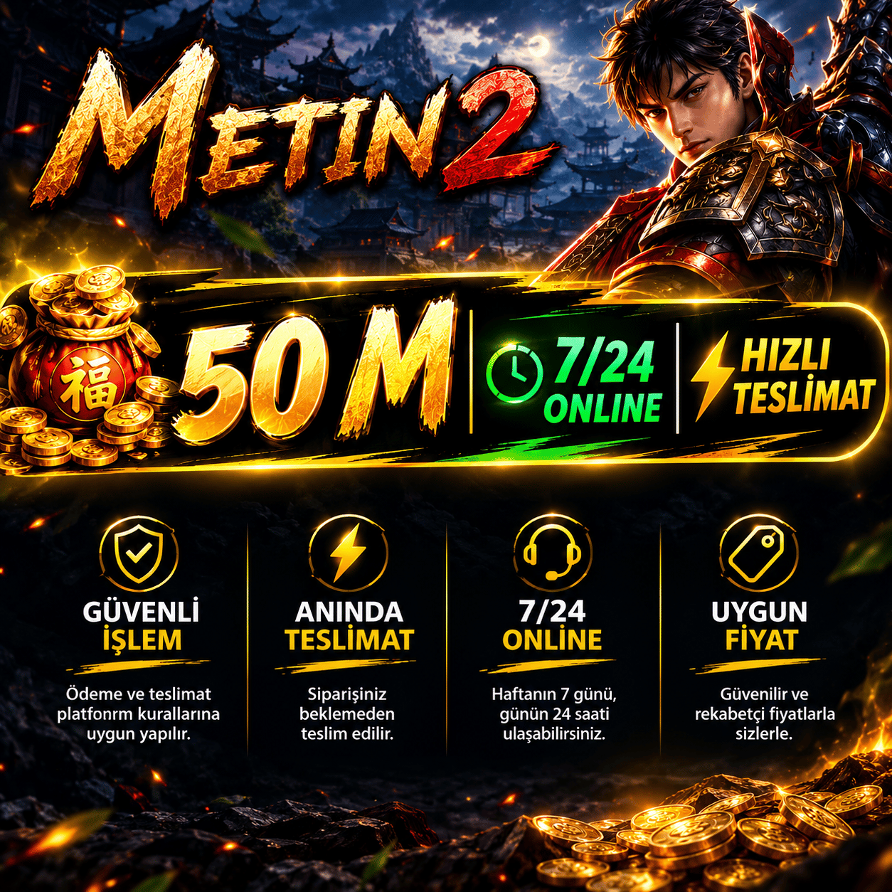 50 M ANINDA TESLİMAT