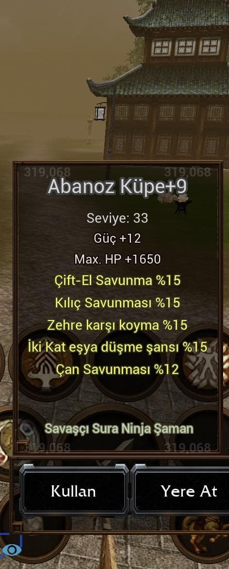 ABANOZ KÜPE SATILIR