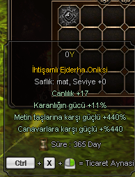 İHTİŞAMLI EJDERHA ONİKSİ -- TEKLİF ATIN