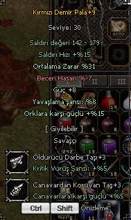+9 31 ORT 8 GÜÇ +3 TAŞLI KDP