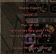 ABONOZ KÜPE YARILI +0 180TL