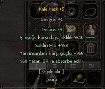KALE KASK +5 GUZEL EFSUN