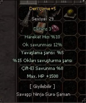DERI CIZME +5 FARMLIK EFSUN