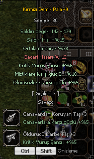 komple itemler fiyatlar açıklamada
