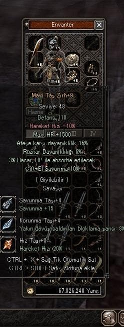 +9 DOYUMLUK MAVİTAŞ ZIRHI