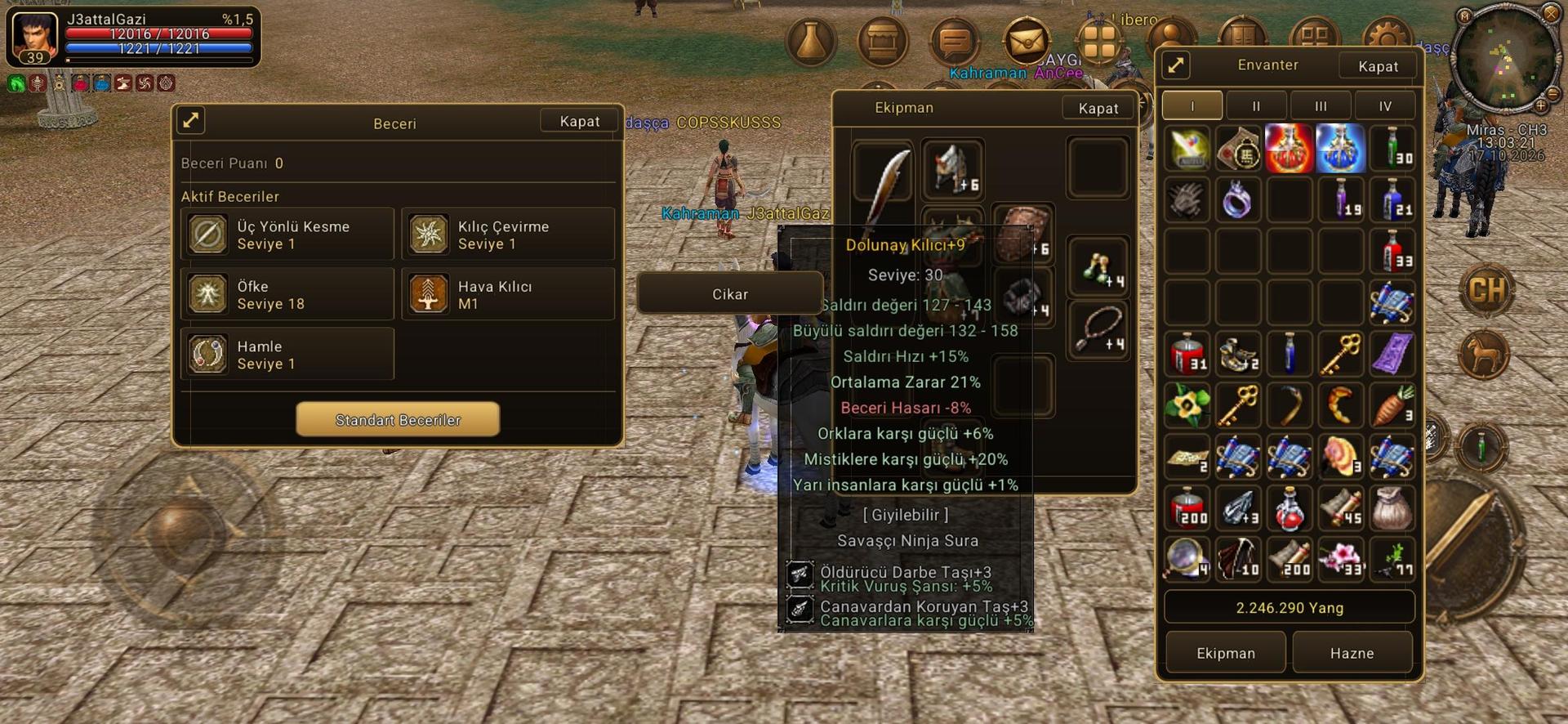 40 Lvl atı zırhlı Savaşçı 2k ep