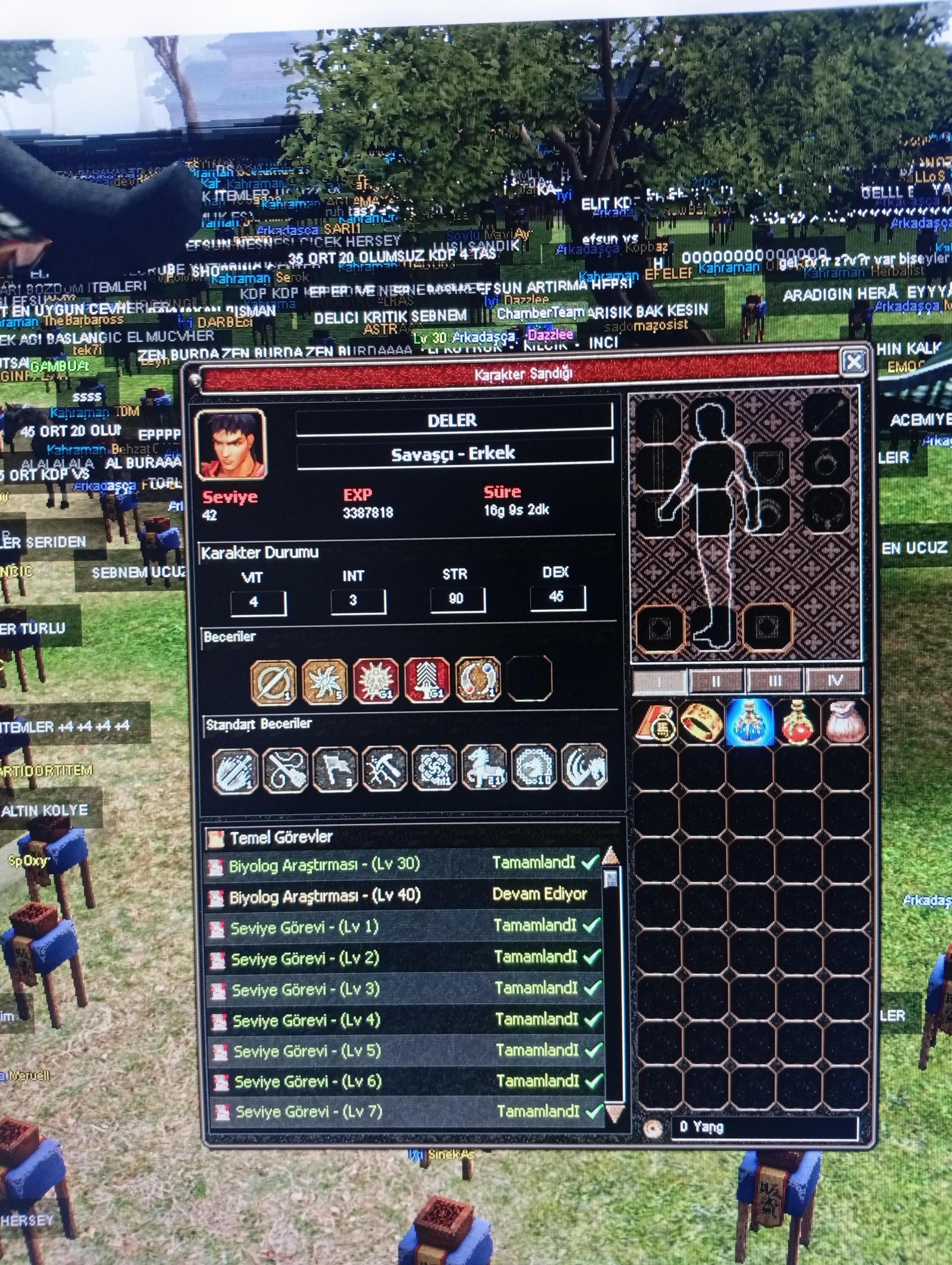 42 lvl 2 g at 21 lvl biyo 40 lvl de