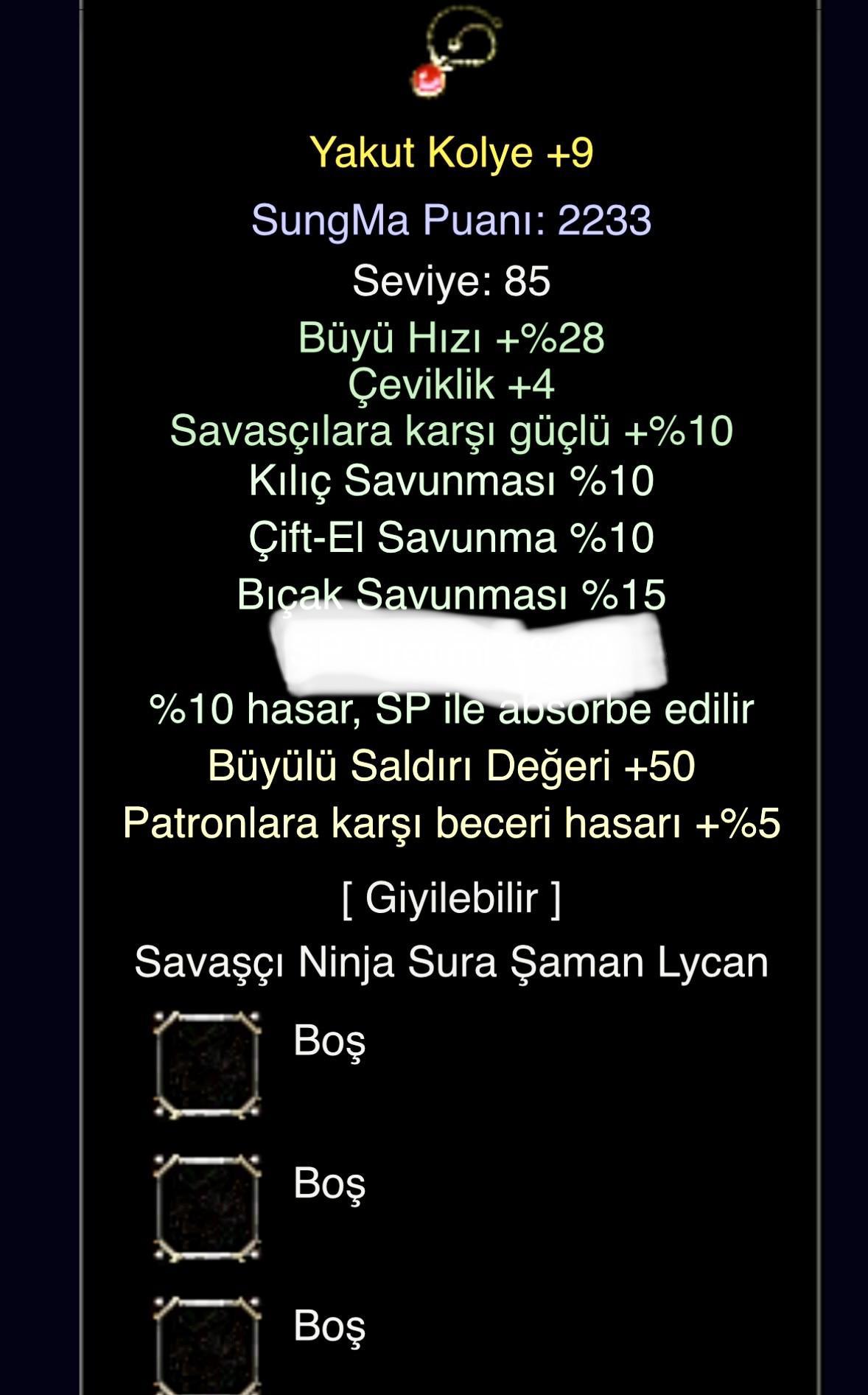 Elit Yakut kolye