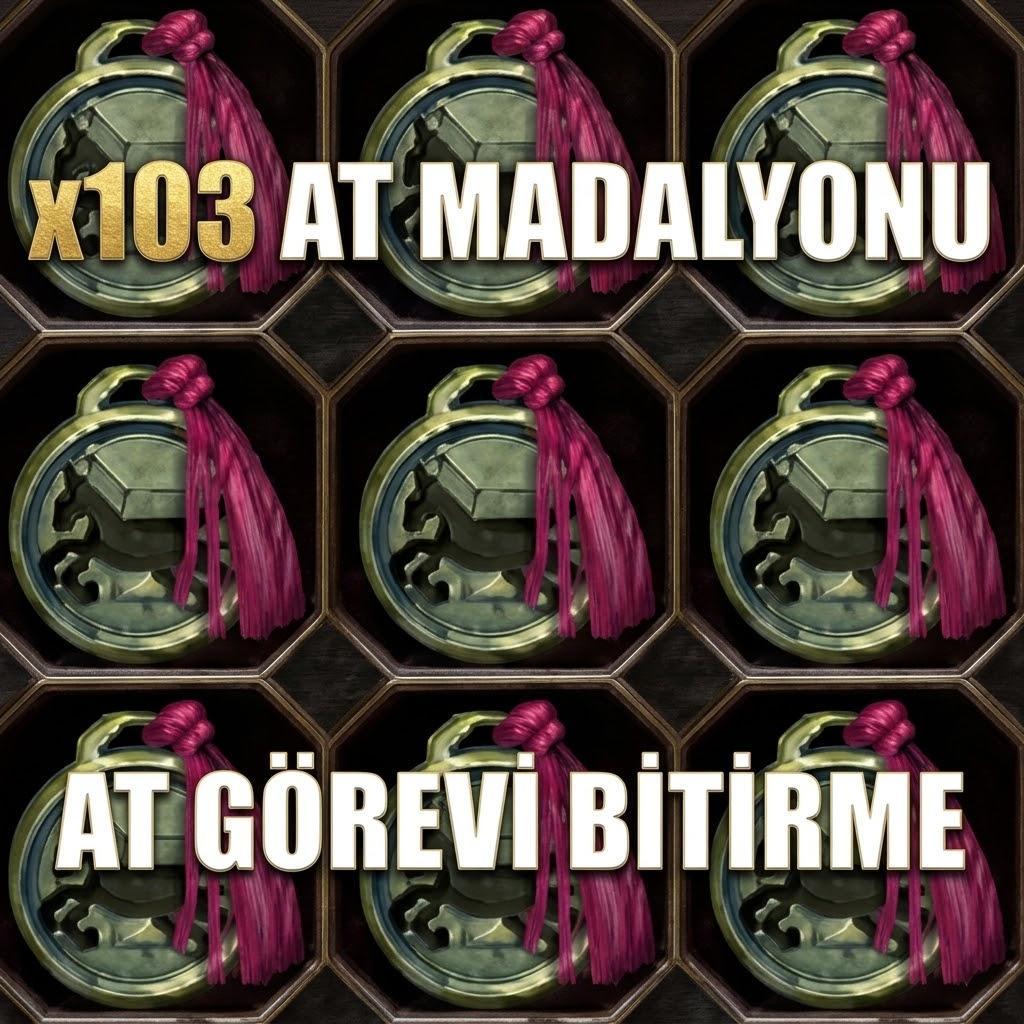 103X SET AT MADALYONU BİTİRME HEMEN TESLİM