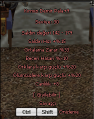 +9 KDP 33 ort 20 ölümsüz 20 ork taşsız kulelik