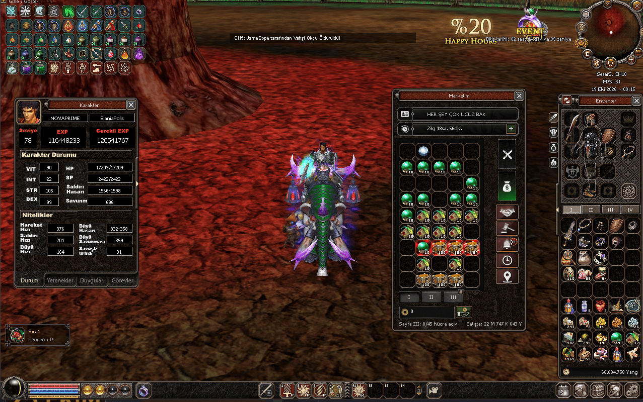 78LVL +9 EFSUNLU VSLİKLERİ HAZIR SAV