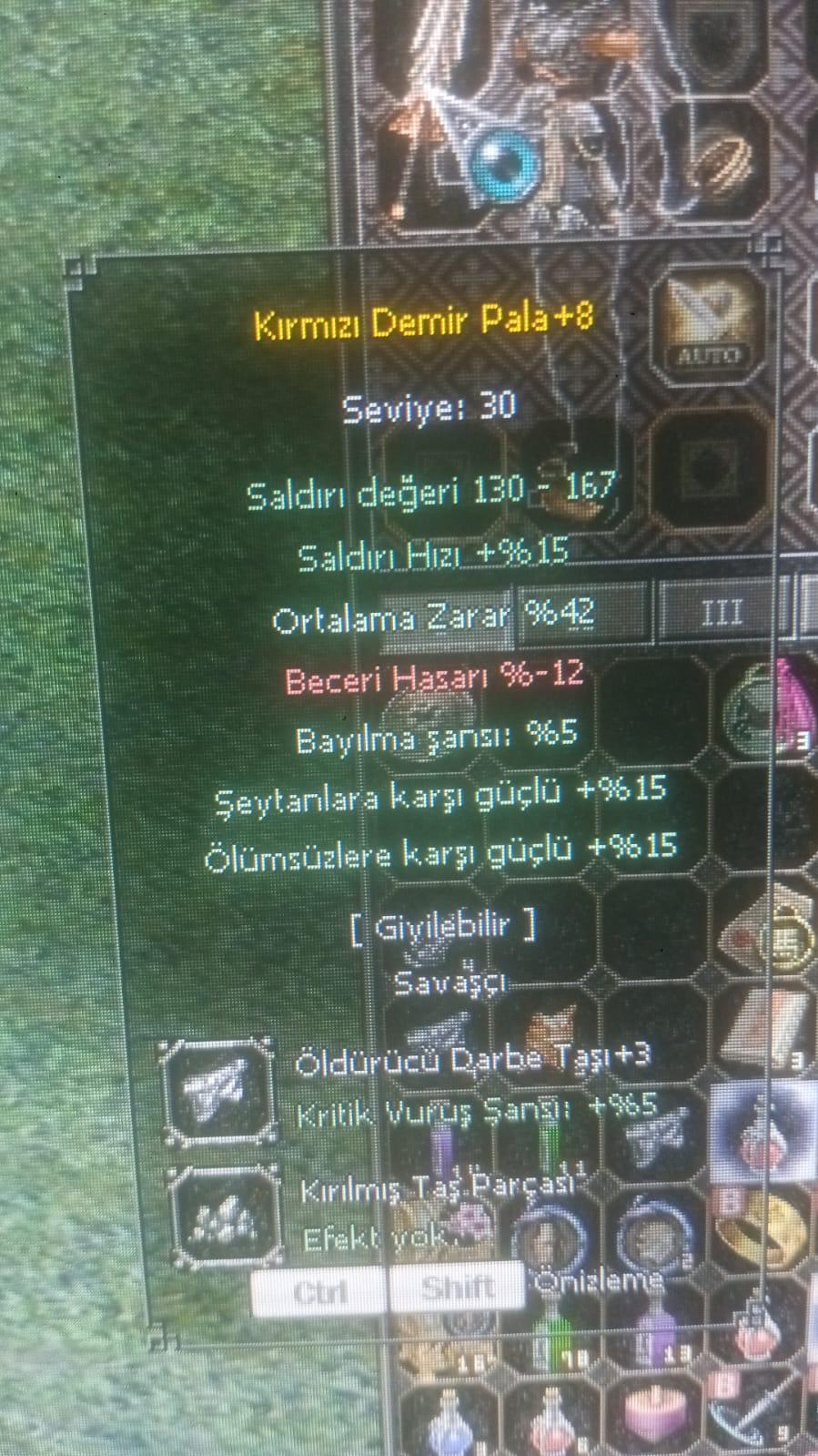 +8 42 ort 15 ölümsüz 15 şeytan 5 bayılma