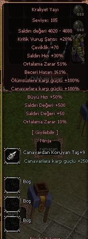 105 NİNJA EL VE ZIRH FARMLIK VE WSLİK SİLAH 3X ZIRH