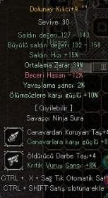 +9 DOLUNAY - 39 ORTALAMA - +4 TAŞLI - 10 ÖLÜMSÜZLERE KARŞI GÜÇLÜ