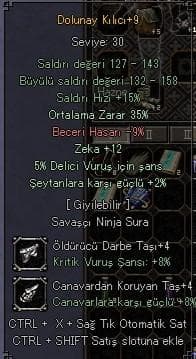 Dolu +9, 35 ort 12 zeka 5 delici