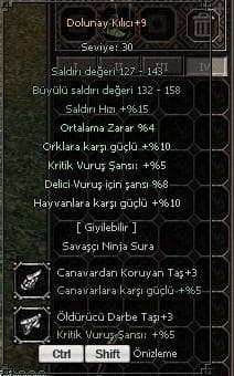 +9 Dolunay Kılıcı