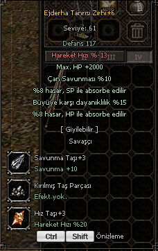 Ejderha Tanrısı Zırhı +6