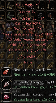 55 TURNUVA ÖZEL ELİT WSLIK HANCER 10 YARI 10 DELİCE KRTIK