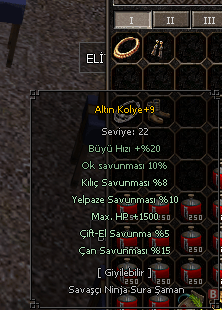 +9 Abanoz - +9 Altın Kolye-