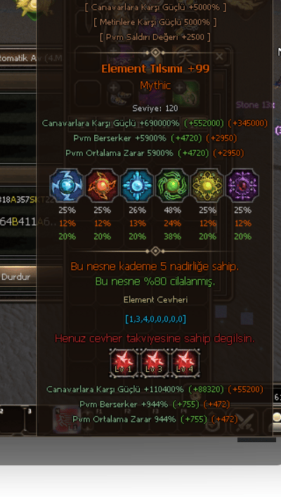 +99 ELEMENT TILSIMI ONLİNE