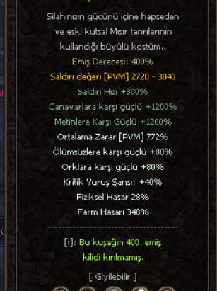 400 EMİŞ KUŞAK