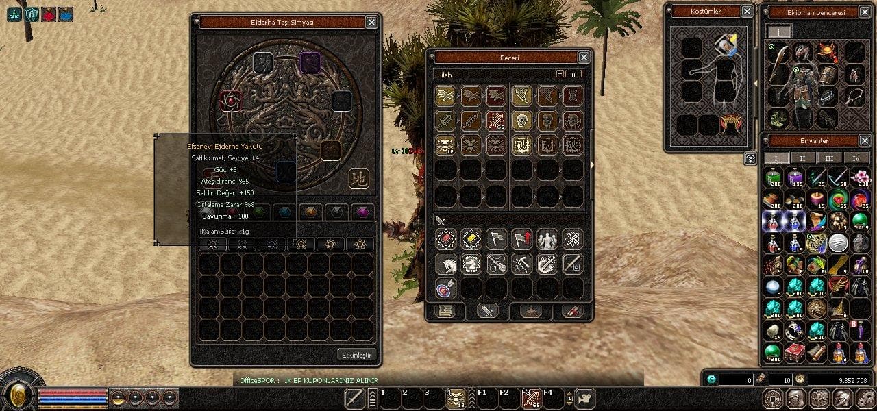 TEK İD 30 LWL G5 BÜYÜLÜ K. YAKUTLU İTEMLİ VE 10 W AÇIKLA OKU AL