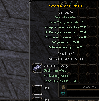KIZILLIK CENNET BİLEZİK +6 AKTİFİM SABAHA KADAR