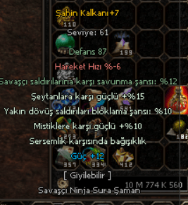 Farmlık Şahin kalkan +7