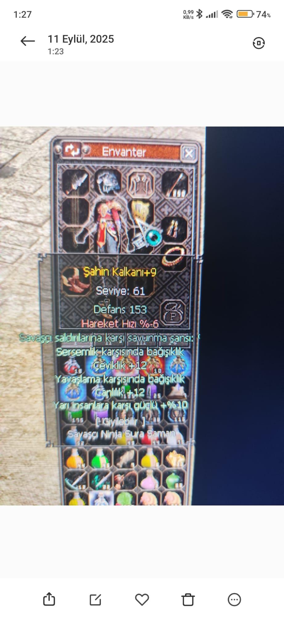 66 LVL ELİT DOLU FUL+9 İTEMLİ DAMAGE CANAVARI BIÇAKÇI