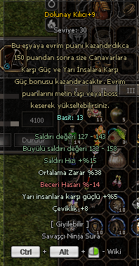 +9 38 ORT 8 ÇEVİKLİK DOLUNAY 600 TL