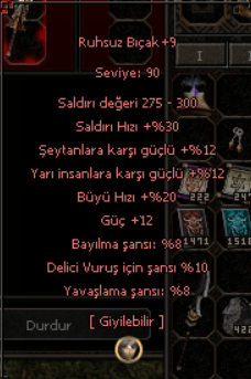 +9 ruhsz bıcagı p6 400TL