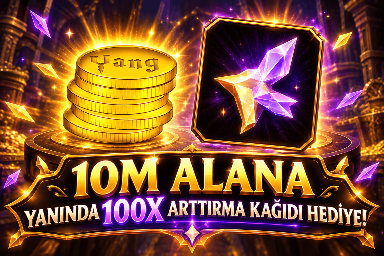 10M 500 TL YANINDA 100X ARTTIRMA KAĞIDI HEDİYE!