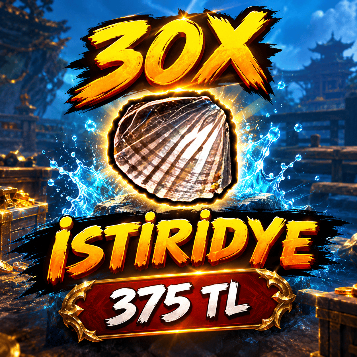 30X İSTİRİDYE 375 TL (ANINDA TESLİM)