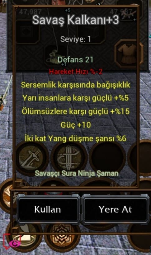 5 parça item mobile2 yakamoz sunucusu