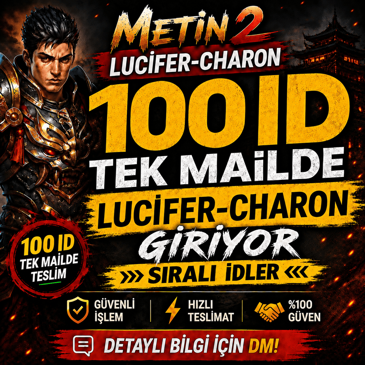 TEK CLİENT / 100ID / LUCİFER-CHARON GİRİYOR SIRALI IDLER