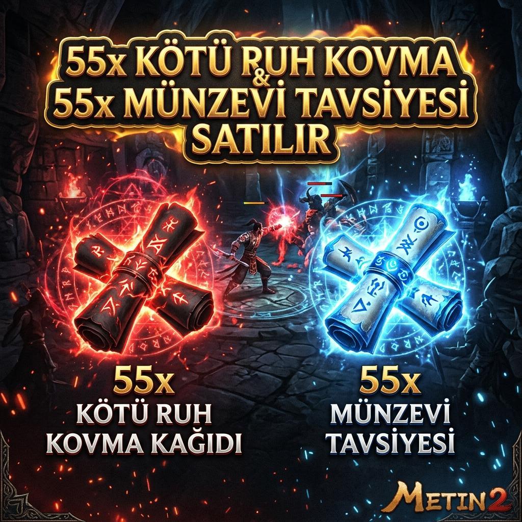 55Lİ SET KÖTÜ RUH / MÜNZEVİ  hızlı teslımat