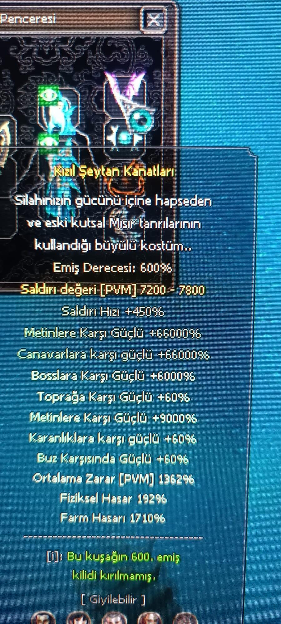 25s hsar 2500lvl savaşçı içerisinde 2000kt lik ekstra itemler