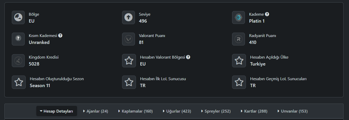 ACİL!!! UYGUNA MAINLIK HESAP LOL+TFT