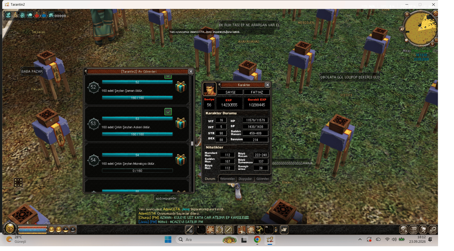 56 lvl boş bedensel yorumu oku!!