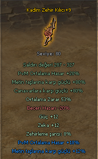 KADİM ZEHİR KILICI HEMEN TESLİM