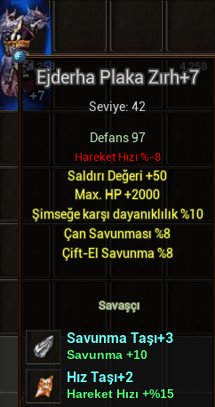 +7 2K HP 50 STR EJDER PLAKA