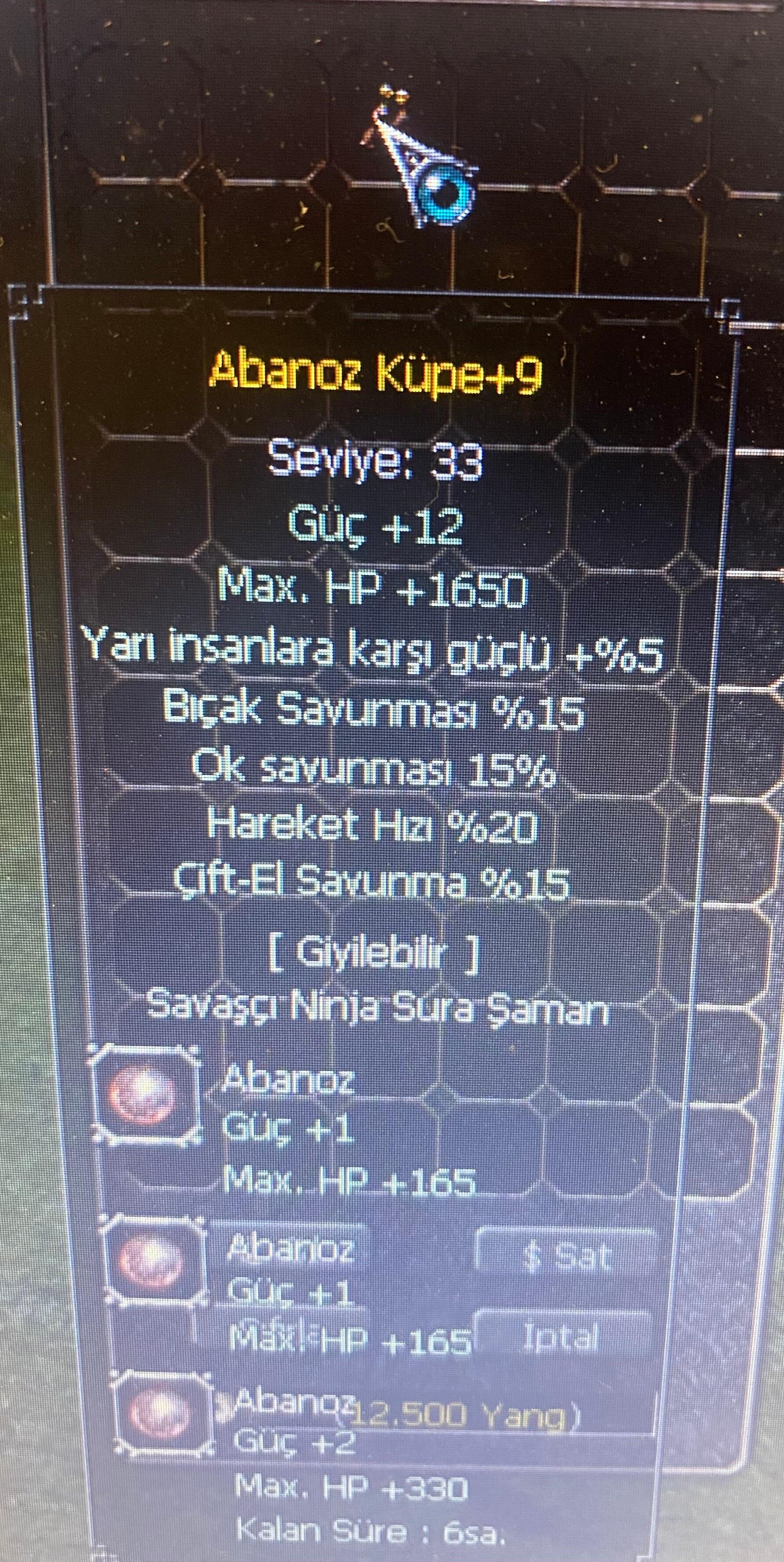 +9ABO-5YARI-15ÇİFTEL-15BIÇAK-15OK-20HIZ