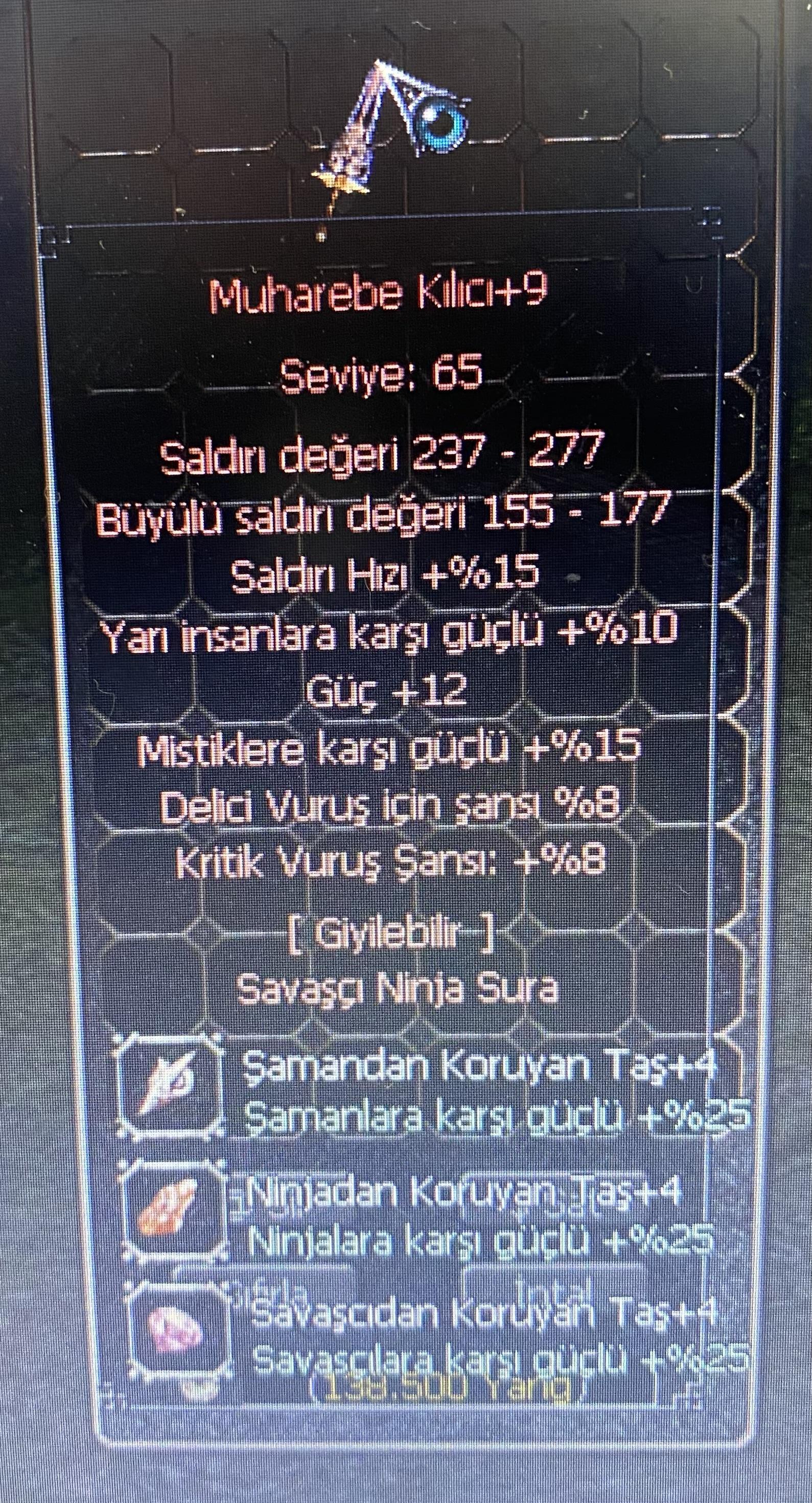 +9 MUHO GÜÇ YARI KRİTİK DELİCİ