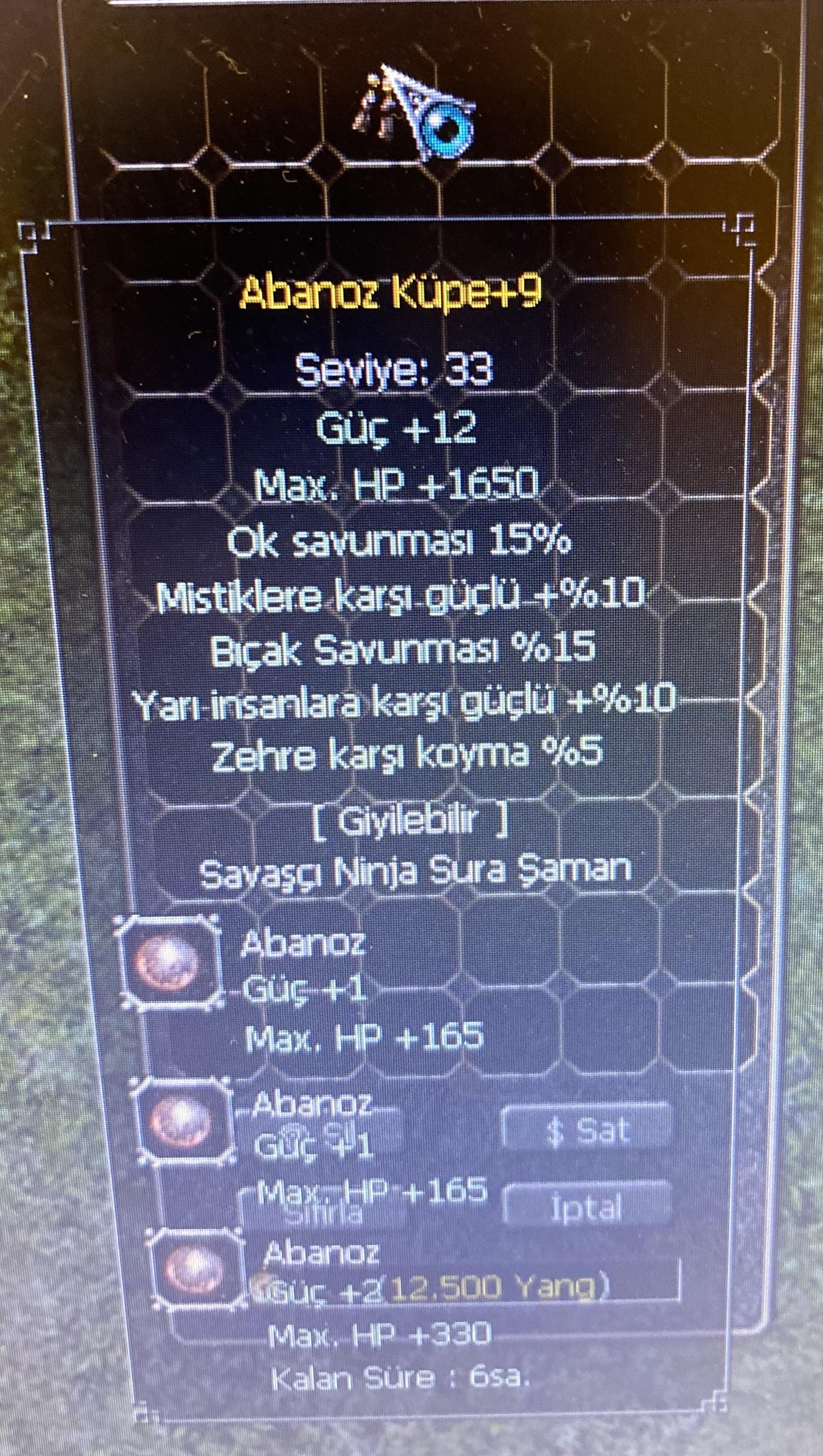 +9ABO-10YARI-15BIÇAK-15OK-5ZEHRE KARŞI