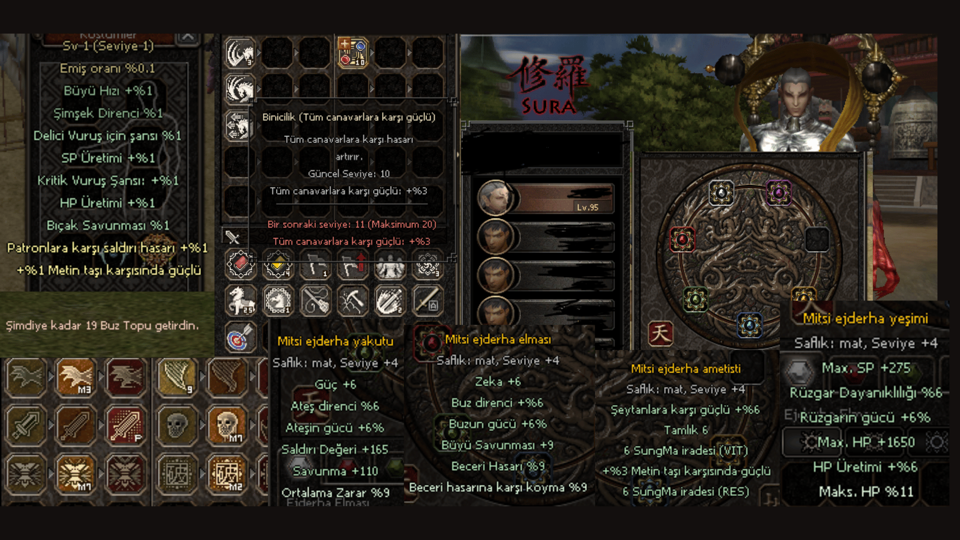 TEK İD TEK MAİL SERVER SAFİR 95 LVL BÜYÜLÜ SİLAH