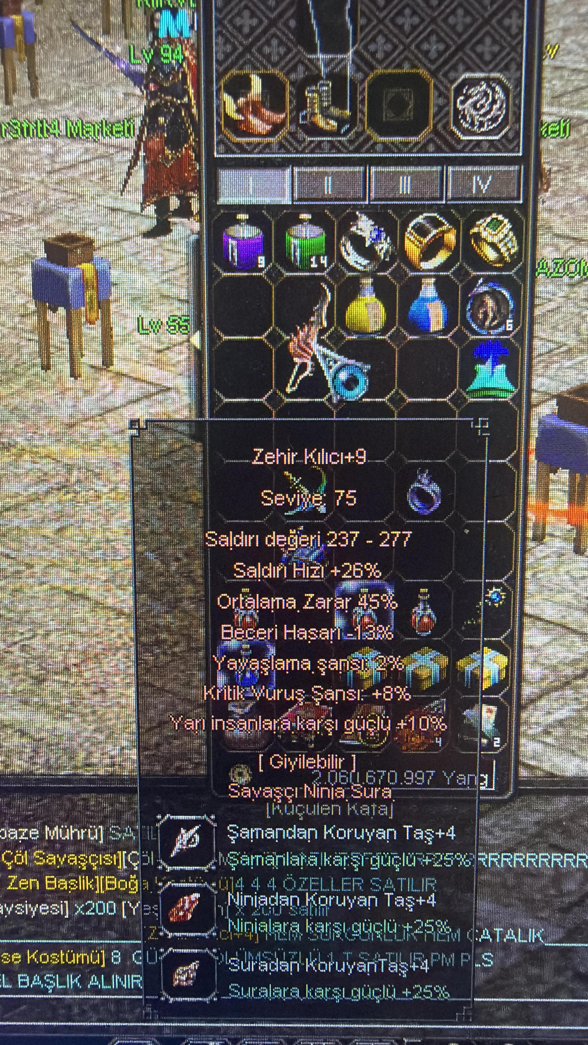 +9 45 ORT 10 yarı 8 Kiritik zehir SATILIR